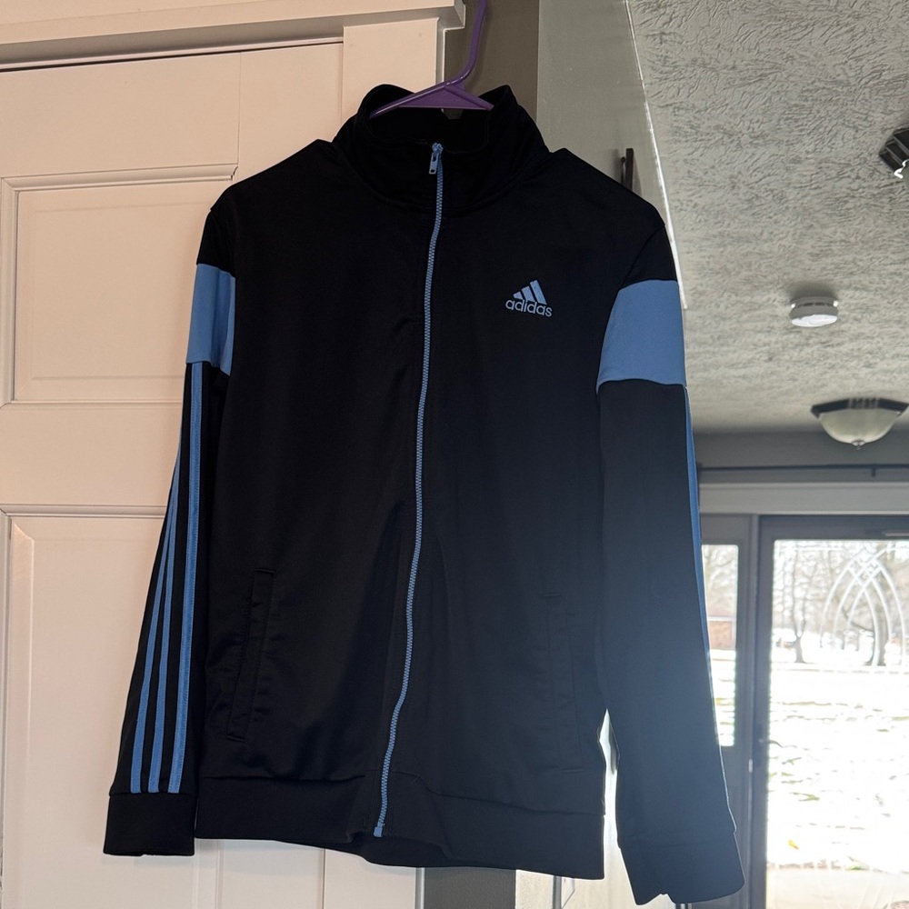 Adidas Boy’s Black and Blue Track Jacket